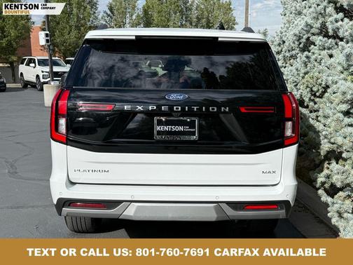 Oxford White 2025 Ford Expedition Max Platinum