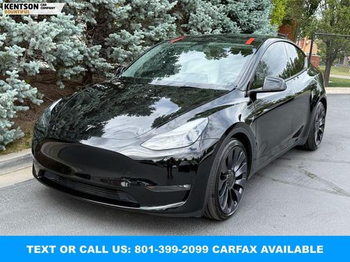 Solid Black 2024 Tesla Model Y Performance Dual Motor All-Wheel Drive