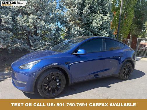 Deep Blue Metallic 2024 Tesla Model Y Long Range Single Motor Rear-Wheel Drive