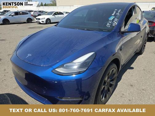 Deep Blue Metallic 2024 Tesla Model Y Long Range Single Motor Rear-Wheel Drive