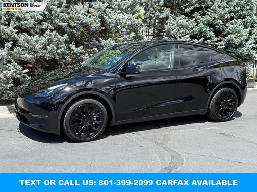 Solid Black 2025 Tesla Model Y Long Range Dual Motor All-Wheel Drive