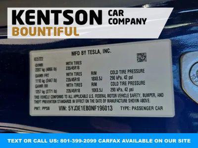 2022 Tesla Model 3 Long Range