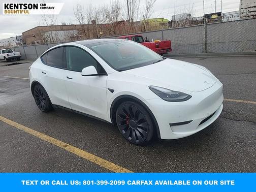Pearl White Multi-Coat 2022 Tesla Model Y Performance Dual Motor All-Wheel Drive
