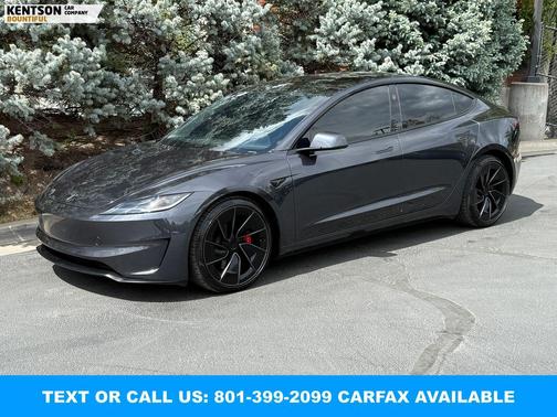 Stealth Grey 2025 Tesla Model 3 Performance