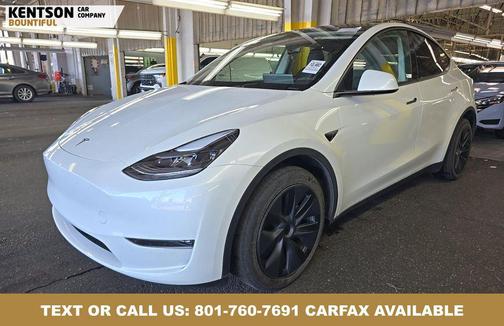 Pearl White Multi-Coat 2024 Tesla Model Y Long Range Dual Motor All-Wheel Drive