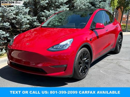 Red Multi-Coat 2022 Tesla Model Y Long Range Dual Motor All-Wheel Drive