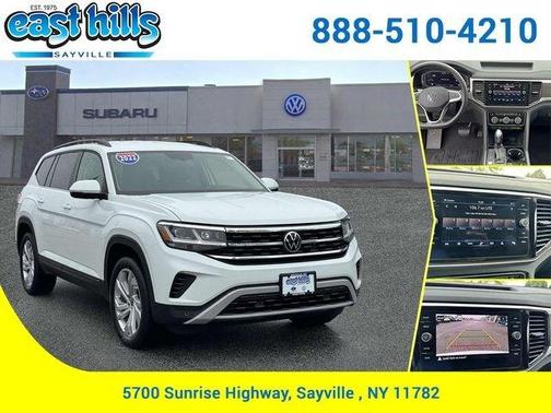 Pure White 2022 Volkswagen Atlas 3.6L SE w/Technology