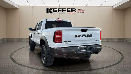 Bright White Clearcoat 2026 RAM 1500 RHO Crew Cab 4x4 5'7' Box