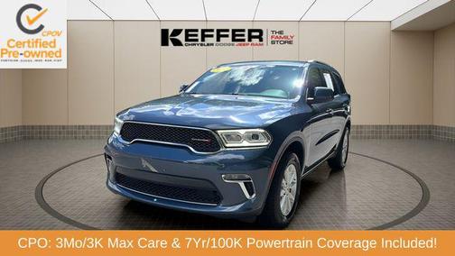 Reactor Blue Pearlcoat 2021 Dodge Durango SXT Plus