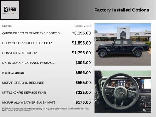 Black Clearcoat 2026 Jeep Gladiator Sport
