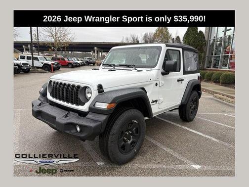 Bright White Clearcoat 2026 Jeep Wrangler Sport
