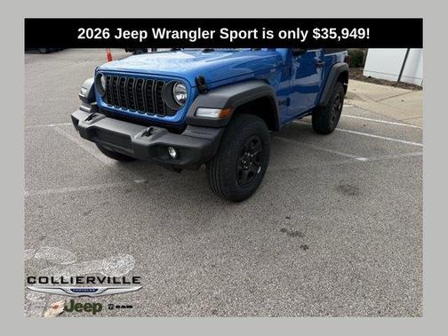 Hydro Blue Pearl 2026 Jeep Wrangler Sport
