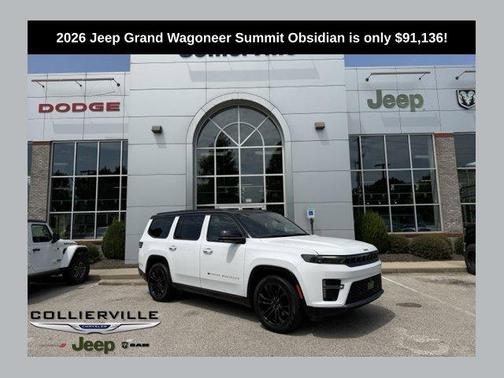 Bright White Clearcoat 2026 Jeep Grand Wagoneer Summit Obsidian