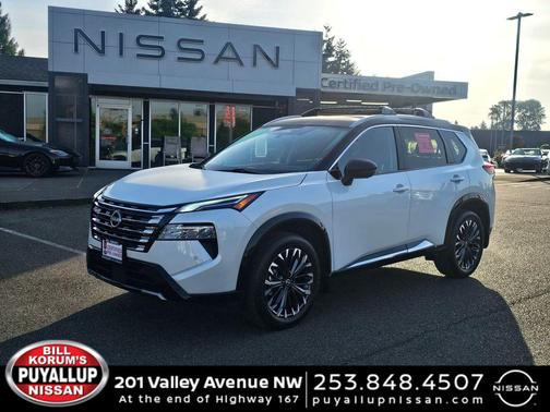 Super Black 2025 Nissan Rogue Platinum