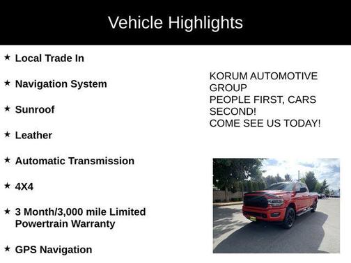 2022 RAM 3500 Laramie Crew Cab 4x4 8' Box