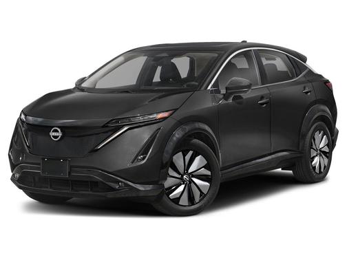 Everest White Pearl Tricoat/Black Diamond Pearl 2023 Nissan ARIYA EVOLVE+