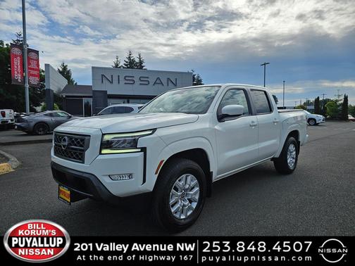 Glacier White 2022 Nissan Frontier SV
