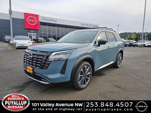 Baltic Teal 2026 Nissan Pathfinder Platinum