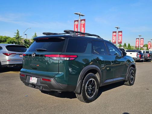 Obsidian Green Pearl/Super Black 2023 Nissan Pathfinder Rock Creek 4WD