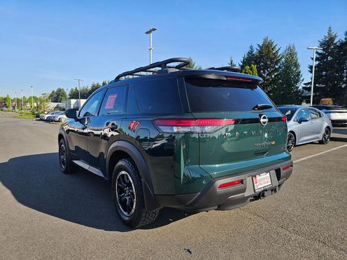 Obsidian Green Pearl/Super Black 2023 Nissan Pathfinder Rock Creek 4WD
