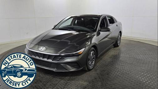 Amazon Gray 2024 Hyundai ELANTRA HEV Blue