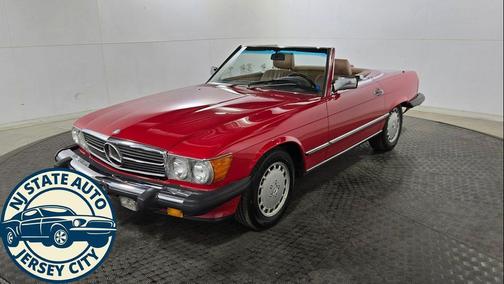 Red 1986 Mercedes-Benz S-Class 560 SL