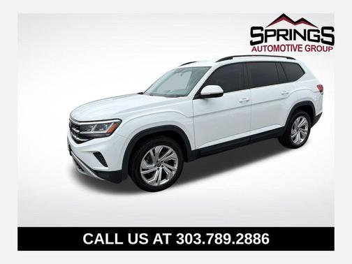 White 2021 Volkswagen Atlas 3.6L SE w/Technology