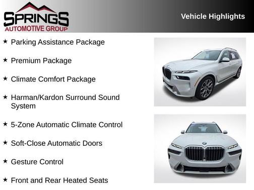 White 2025 BMW X7 xDrive40i