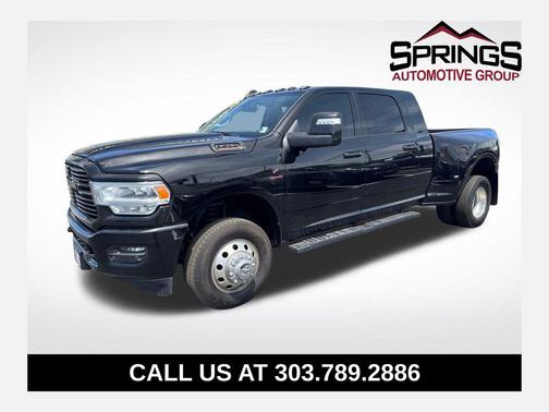 Diamond Black Crystal Pearlcoat 2024 RAM 3500 Laramie Mega Cab 4x4 6'4' Box