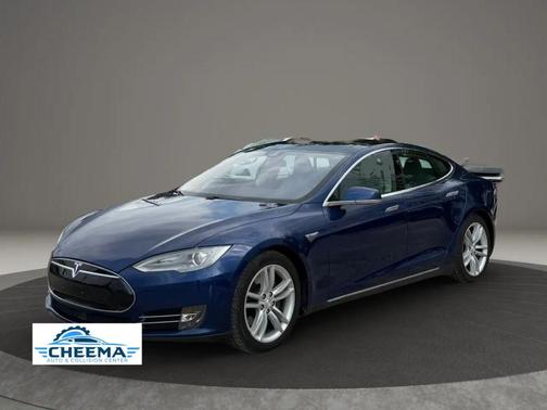 Blue 2015 Tesla Model S 85D