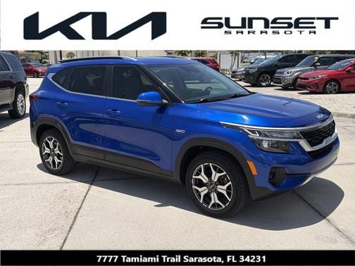 Neptune Blue 2023 Kia Seltos EX