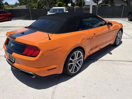 Orange 2021 Ford Mustang EcoBoost Premium