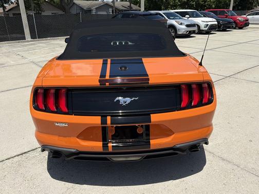 Orange 2021 Ford Mustang EcoBoost Premium