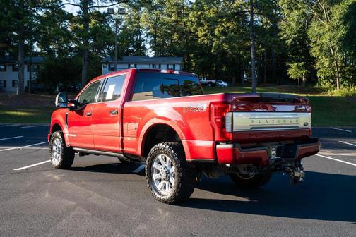Red 2019 Ford F-250 Platinum