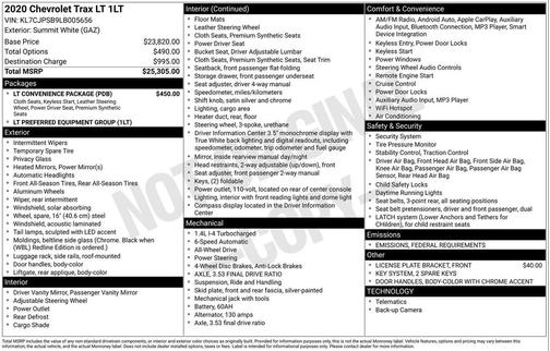 2020 Chevrolet Trax LT