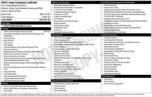 2025 Jeep Compass Latitude