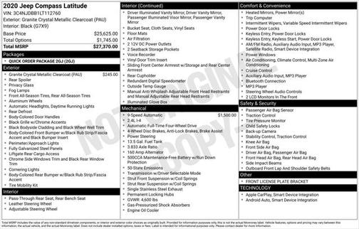 2020 Jeep Compass Latitude