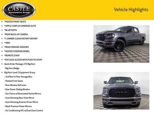 Granite Crystal Metallic Clearcoat 2022 RAM 1500 Big Horn/Lone Star