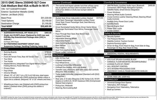 2015 GMC Sierra 2500 SLT