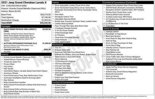 2021 Jeep Grand Cherokee Laredo