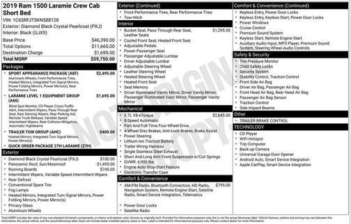 2019 RAM 1500 Laramie