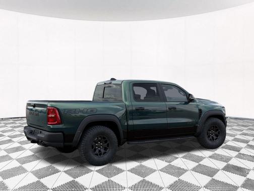 Serrano Green Metallic 2026 RAM 1500 RHO Crew Cab 4x4 5'7' Box