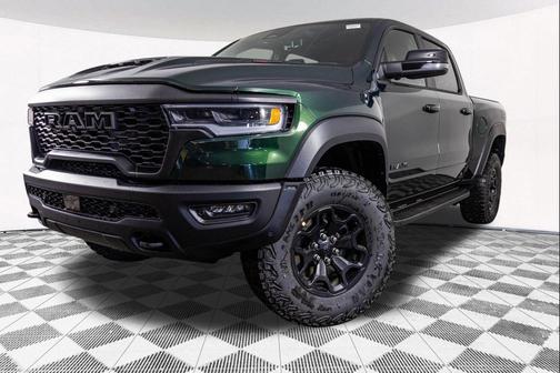 Serrano Green Metallic 2026 RAM 1500 RHO Crew Cab 4x4 5'7' Box