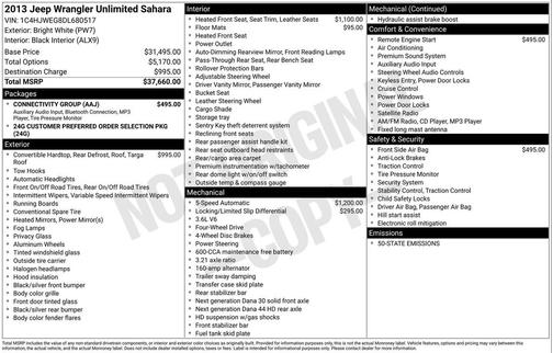 2013 Jeep Wrangler Unlimited Sahara