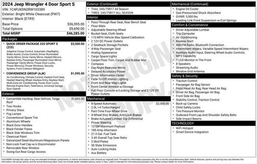 2024 Jeep Wrangler Sport S