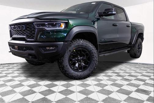 Serrano Green Metallic 2026 RAM 1500 RHO Crew Cab 4x4 5'7' Box