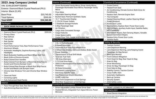 2023 Jeep Compass Limited