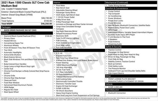 2021 RAM 1500 Classic SLT