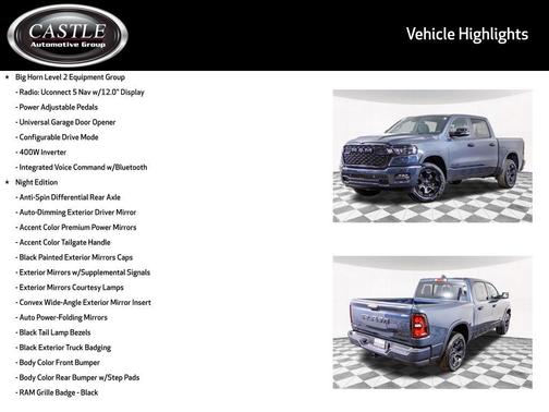 2025 RAM 1500 Big Horn/Lone Star