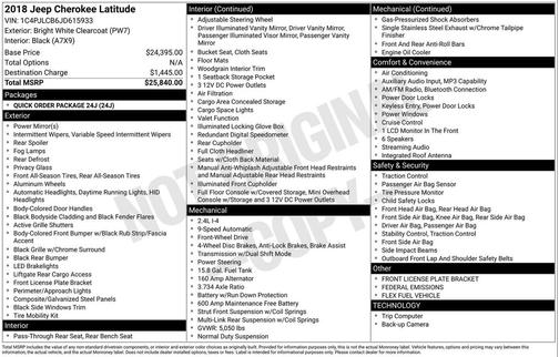 2018 Jeep Cherokee Latitude